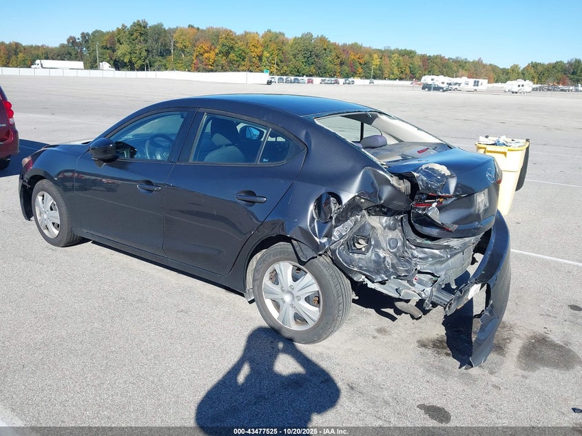 2015 Mazda 3 VIN JM1BM1T77F1247546 IAAI salvage auction — REAR END, Salvage (Indiana), sold $900 on 2026-07-23 (photo 3)