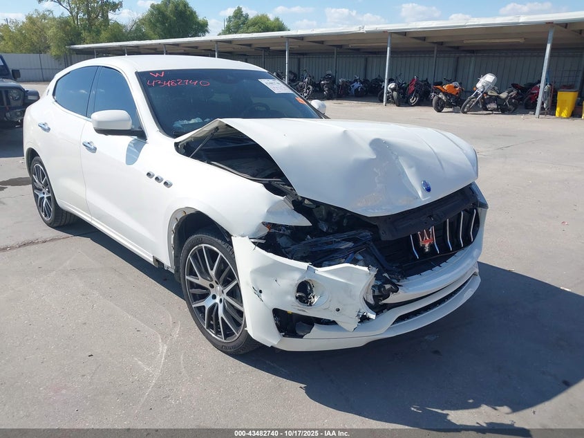 2019 Maserati Levante VIN ZN661XUA2KX310419 IAAI salvage auction — FRONT END, Non-Repairable (Texas), sold $3,100 on 2026-09-16 (photo 1)