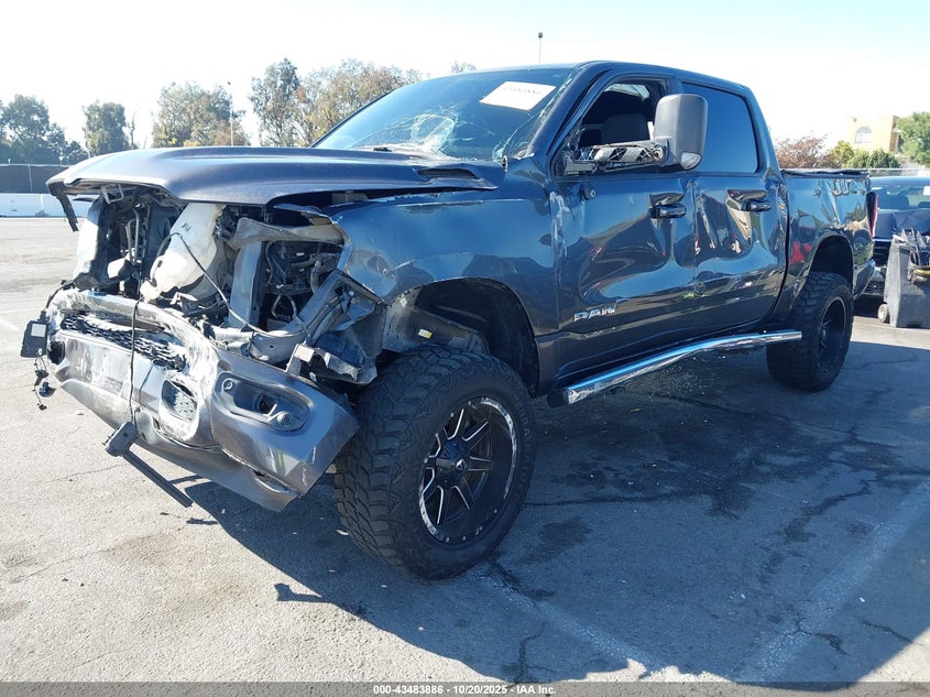 2019 Ram 1500 VIN 1C6SRFFT9KN577030 IAAI salvage auction — FRONT END, Salvage (California), sold $3,600 on 2026-07-09 (photo 2)