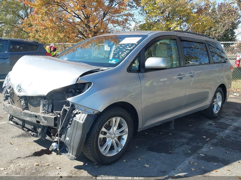 2012 Toyota Sienna VIN 5TDKK3DC8CS252105 IAAI salvage auction — FRONT END, Other, sold $1,475 on 2026-07-20 (photo 2)