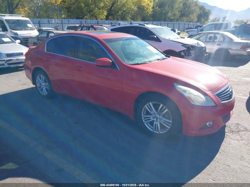 2010 Infiniti G VIN JN1CV6ARXAM458270 IAAI salvage auction — FRONT & REAR, Clear (Montana), sold $25 on 2026-07-23 (photo 1)