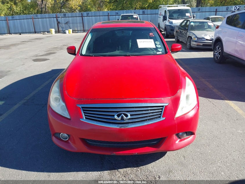 2010 Infiniti G VIN JN1CV6ARXAM458270 IAAI salvage auction — FRONT & REAR, Clear (Montana), sold $25 on 2026-07-23 (photo 6)