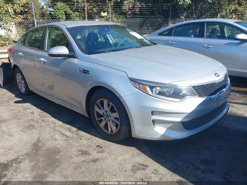 2016 Kia Optima VIN 5XXGT4L30GG025928 IAAI salvage auction — REAR END, Other, sold $1,250 on 2026-07-16 (photo 1)