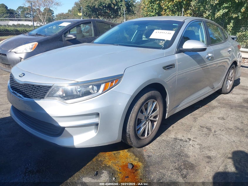 2016 Kia Optima VIN 5XXGT4L30GG025928 IAAI salvage auction — REAR END, Other, sold $1,250 on 2026-07-16 (photo 2)
