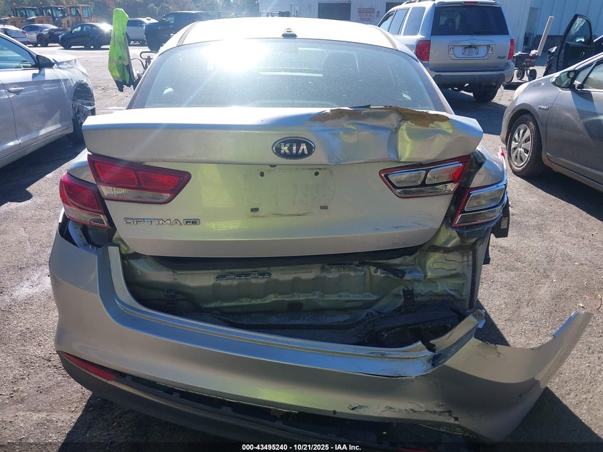 2016 Kia Optima VIN 5XXGT4L30GG025928 IAAI salvage auction — REAR END, Other, sold $1,250 on 2026-07-16 (photo 6)