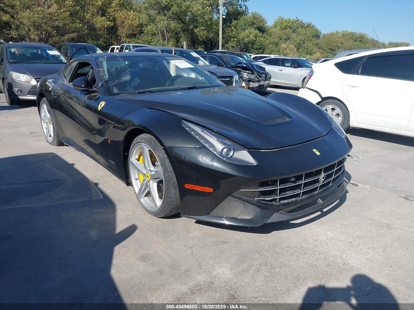 2017 Ferrari F12 Berlinetta VIN ZFF74UFA8H0220199 IAAI salvage auction — Front End, Original (Texas), sold $44,500 on 2025-11-17 (photo 1)