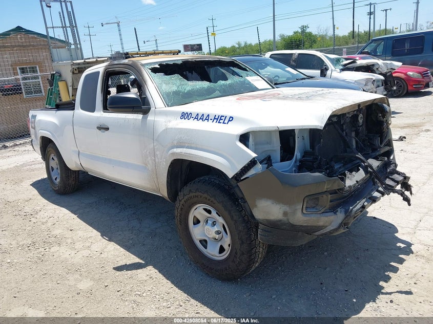 2022 Toyota Tacoma VIN 3TYRX5GN2NT049596 IAAI salvage auction — EXTERIOR BURN, Salvage Title, sold $2,750 on 2026-07-20 (photo 1)