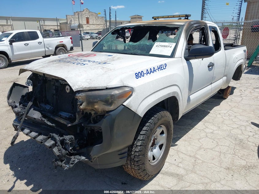 2022 Toyota Tacoma VIN 3TYRX5GN2NT049596 IAAI salvage auction — EXTERIOR BURN, Salvage Title, sold $2,750 on 2026-07-20 (photo 2)