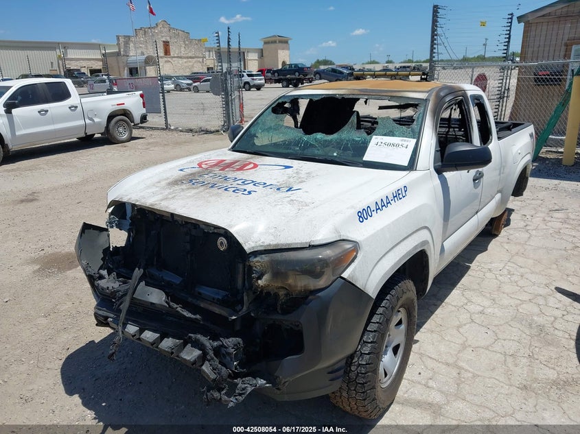 2022 Toyota Tacoma VIN 3TYRX5GN2NT049596 IAAI salvage auction — EXTERIOR BURN, Salvage Title, sold $2,750 on 2026-07-20 (photo 6)