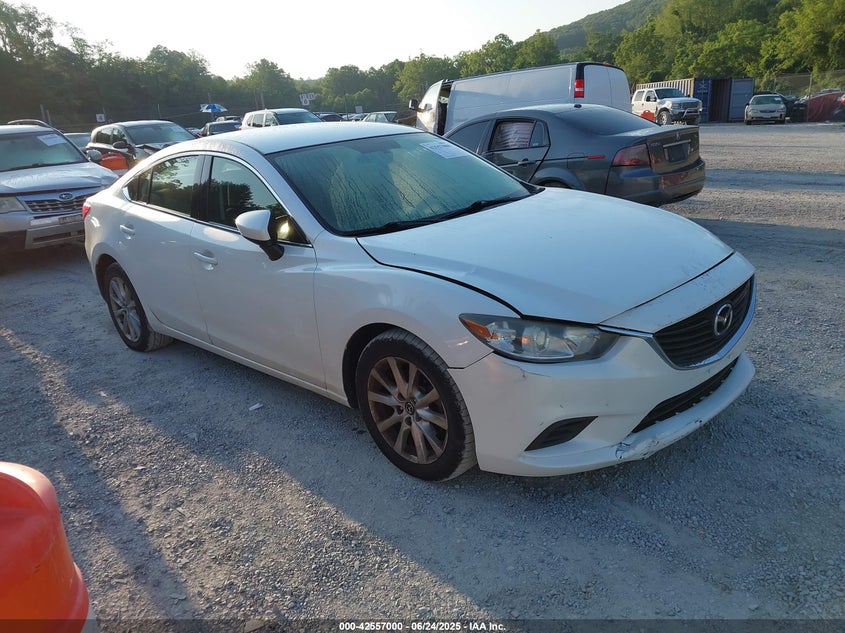 2016 Mazda 6 VIN JM1GJ1U50G1418439 IAAI salvage auction — LEFT SIDE, Clear (Virginia), sold $2,000 on 2026-07-28 (photo 1)