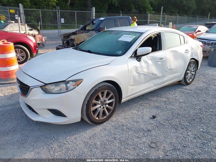 2016 Mazda 6 VIN JM1GJ1U50G1418439 IAAI salvage auction — LEFT SIDE, Clear (Virginia), sold $2,000 on 2026-07-28 (photo 2)