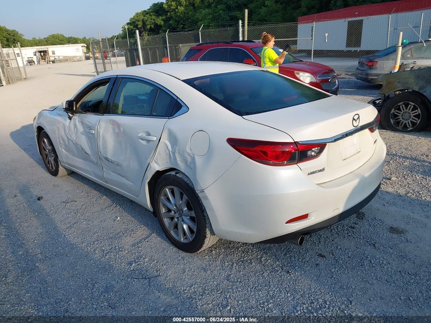 2016 Mazda 6 VIN JM1GJ1U50G1418439 IAAI salvage auction — LEFT SIDE, Clear (Virginia), sold $2,000 on 2026-07-28 (photo 3)