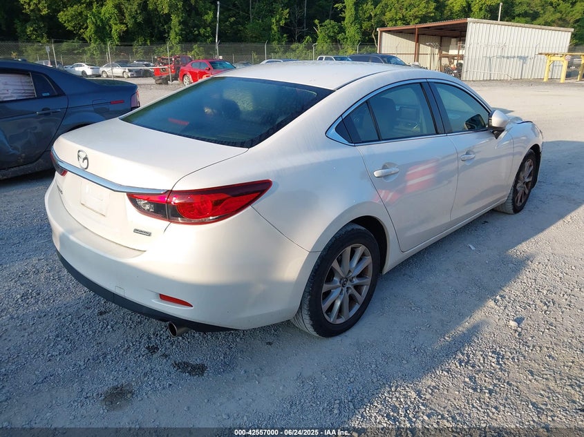 2016 Mazda 6 VIN JM1GJ1U50G1418439 IAAI salvage auction — LEFT SIDE, Clear (Virginia), sold $2,000 on 2026-07-28 (photo 4)