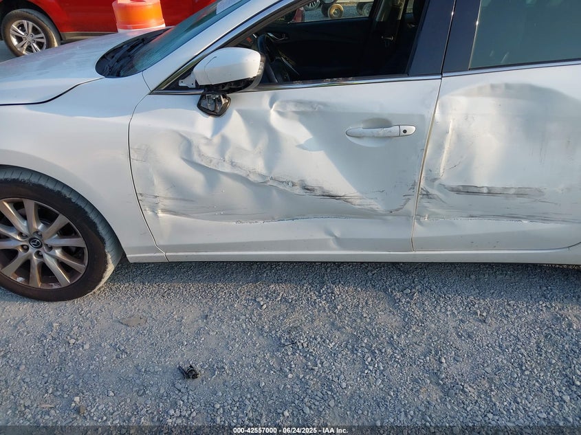 2016 Mazda 6 VIN JM1GJ1U50G1418439 IAAI salvage auction — LEFT SIDE, Clear (Virginia), sold $2,000 on 2026-07-28 (photo 6)