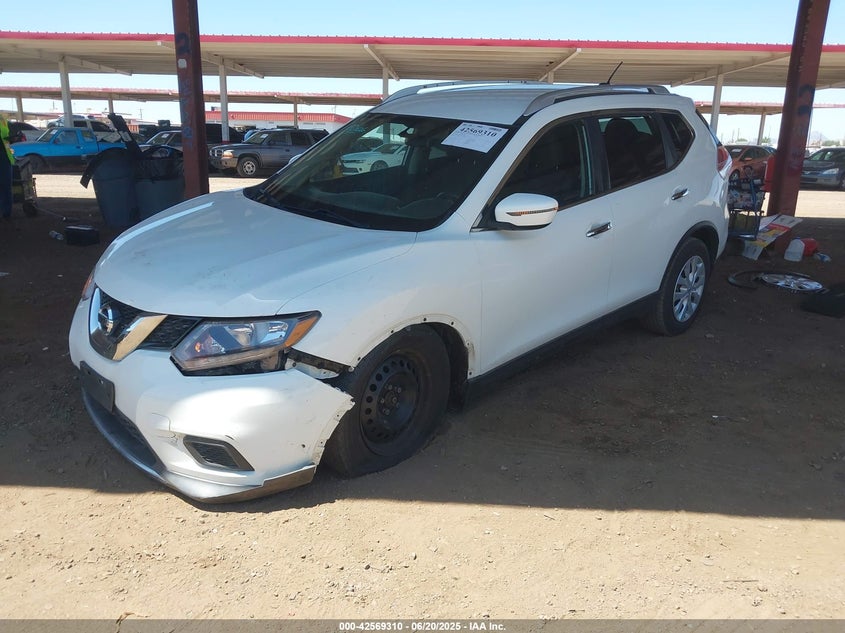 2016 Nissan Rogue VIN KNMAT2MV7GP724153 IAAI salvage auction — LEFT FRONT, Salvage (Arizona), sold $1,350 on 2026-08-02 (photo 2)