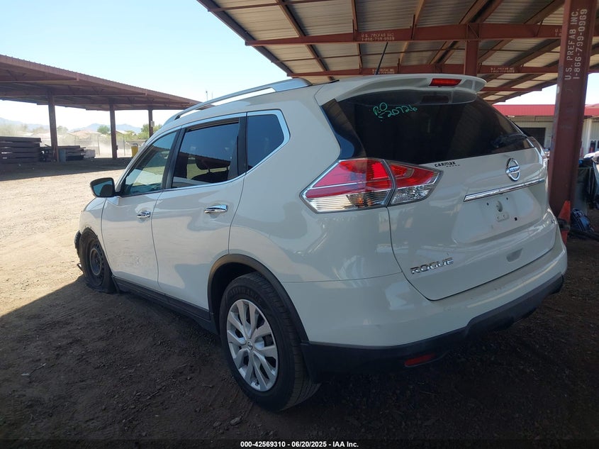 2016 Nissan Rogue VIN KNMAT2MV7GP724153 IAAI salvage auction — LEFT FRONT, Salvage (Arizona), sold $1,350 on 2026-08-02 (photo 3)