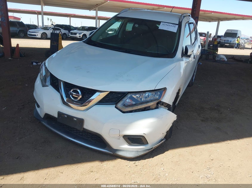 2016 Nissan Rogue VIN KNMAT2MV7GP724153 IAAI salvage auction — LEFT FRONT, Salvage (Arizona), sold $1,350 on 2026-08-02 (photo 6)