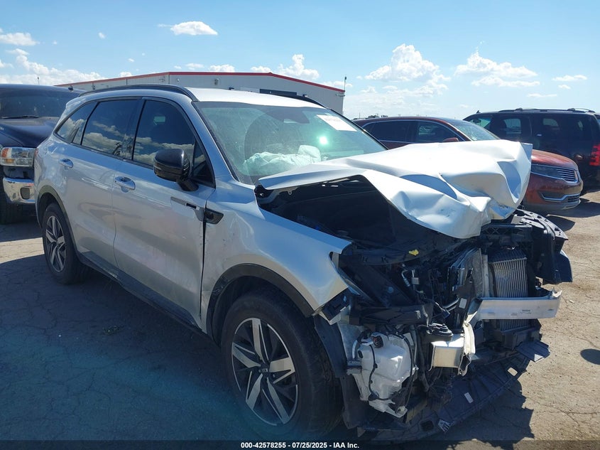 2021 Kia Sorento VIN 5XYRH4LFXMG012700 IAAI salvage auction — FRONT END, Salvage (Texas), sold $3,000 on 2026-07-14 (photo 1)