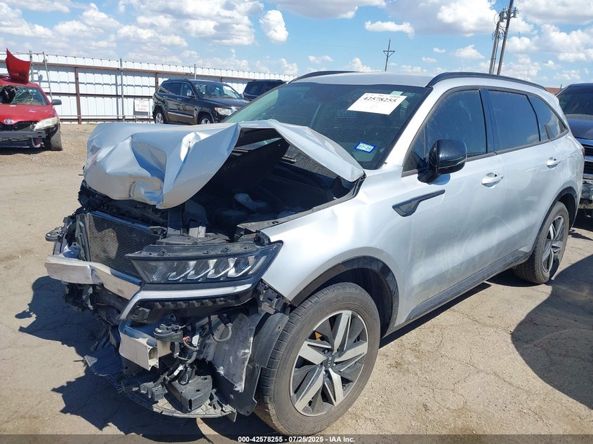2021 Kia Sorento VIN 5XYRH4LFXMG012700 IAAI salvage auction — FRONT END, Salvage (Texas), sold $3,000 on 2026-07-14 (photo 2)
