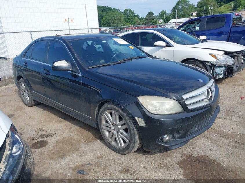 2009 Mercedes-benz C-klasse VIN WDDGF81X19R078261 IAAI salvage auction — LEFT SIDE, Clear (Minnesota), sold $175 on 2026-07-23 (photo 1)