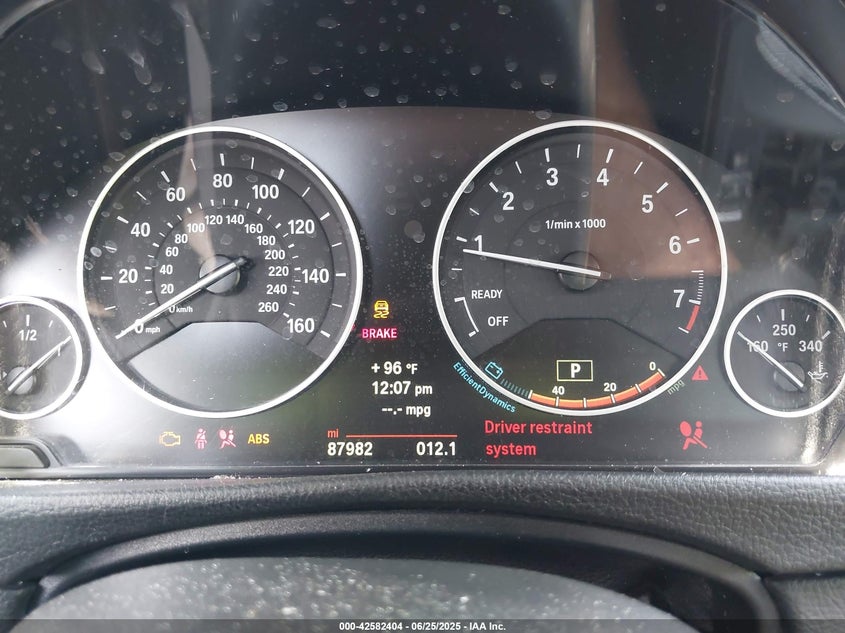 2014 BMW 328i gran turismo VIN WBA3X5C57ED558972 IAAI salvage auction — LEFT REAR, Salvage Title, sold $1,275 on 2026-08-13 (photo 7)