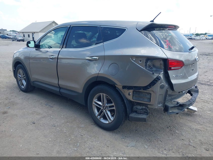2018 Hyundai Santa fe sport VIN 5XYZTDLBXJG526053 IAAI salvage auction — RIGHT REAR, Salvage (Indiana), sold $2,950 on 2026-07-22 (photo 3)