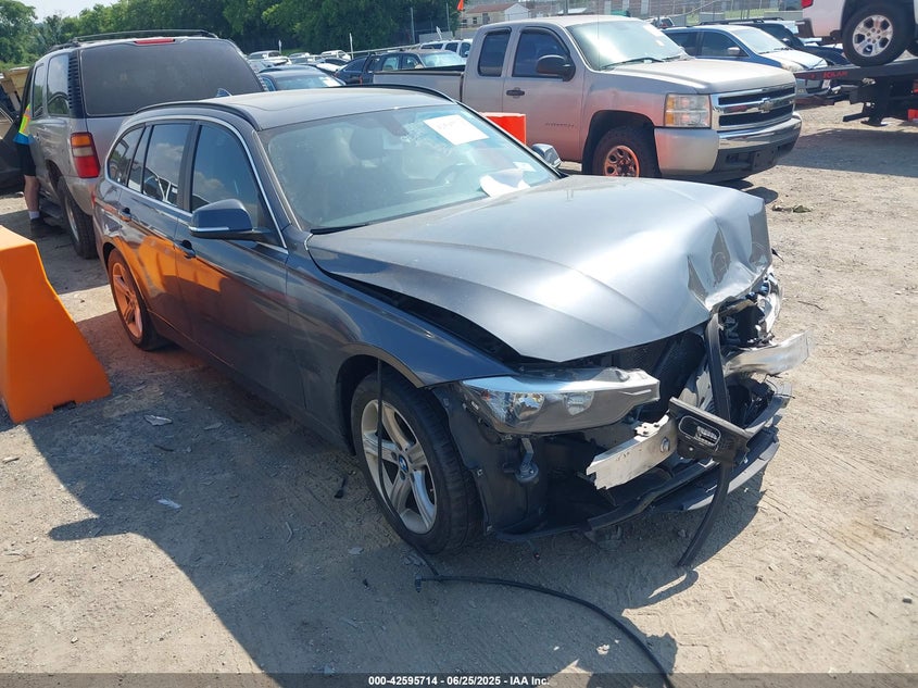2015 BMW 328i VIN WBA3G7C56FK481245 IAAI salvage auction — FRONT END, Salvage Title, sold $1,200 on 2026-07-09 (photo 1)