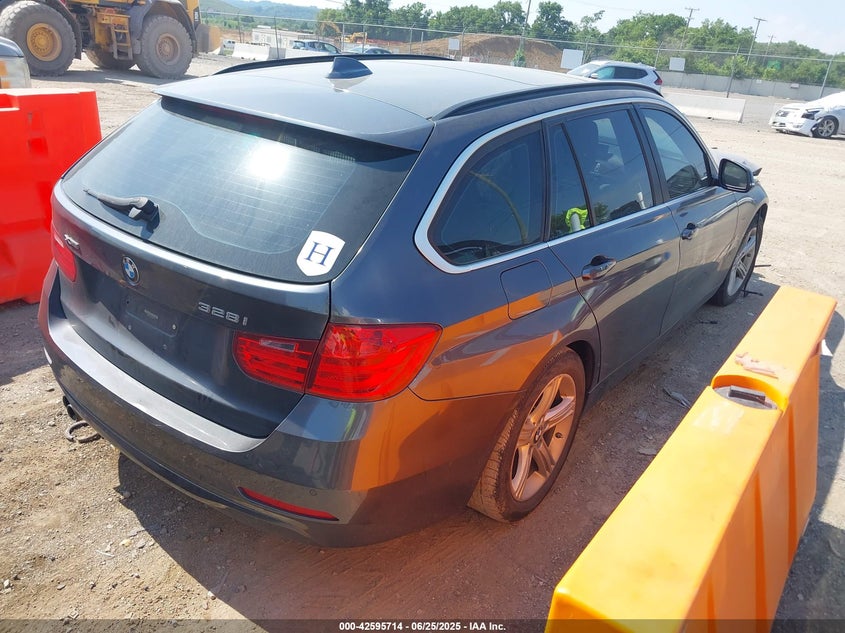 2015 BMW 328i VIN WBA3G7C56FK481245 IAAI salvage auction — FRONT END, Salvage Title, sold $1,200 on 2026-07-09 (photo 4)