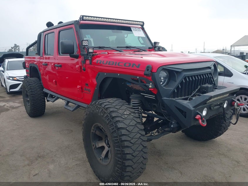 2020 Jeep Gladiator VIN 1C6JJTBG4LL178260 COPART salvage auction — Theft, Clear (California), sold $25,200 on 2025-07-16 (photo 1)