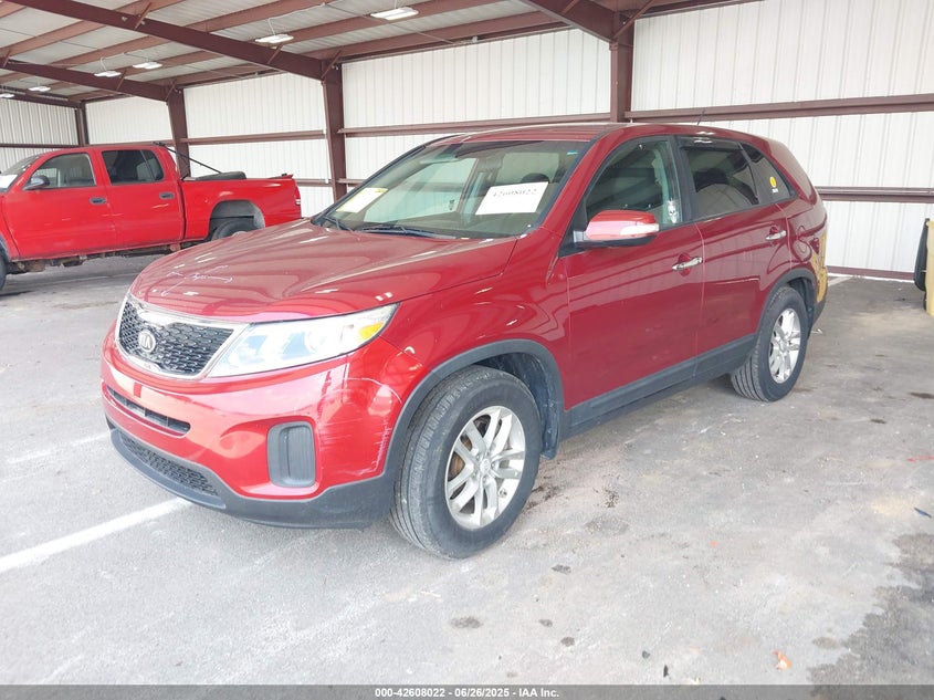 2014 Kia Sorento VIN 5XYKT3A69EG426193 IAAI salvage auction — RIGHT REAR, Salvage (Indiana), sold $1,050 on 2026-07-30 (photo 2)