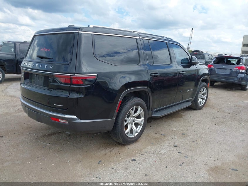 2022 Jeep Grand wagoneer VIN 1C4SJUAT9NS207231 IAAI salvage auction — Front End, Original (Texas), sold $17,050 on 2025-09-09 (photo 4)