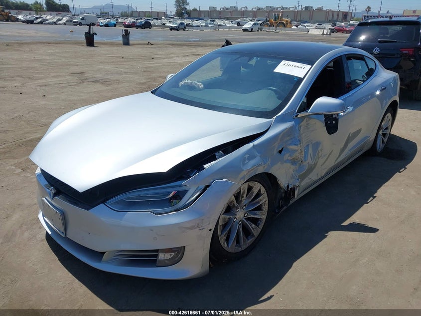 2018 Tesla Model s VIN 5YJSA1E29JF262494 IAAI salvage auction — LEFT SIDE, Salvage (California), sold $4,150 on 2026-07-29 (photo 2)