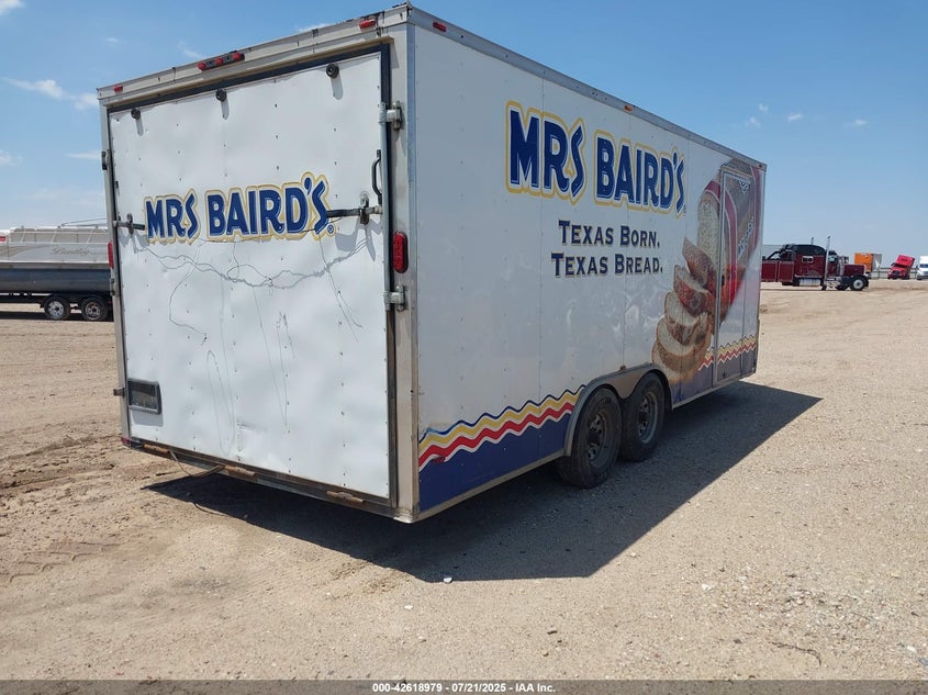 2015 Cargo 28' bumper pull trailer VIN 4S9S1EF21FW364158 IAAI salvage auction — ALL OVER, Original (Texas), sold $1,600 on 2026-10-05 (photo 4)