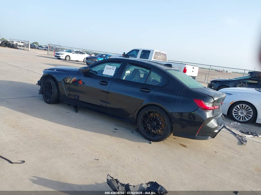 2021 BMW M3 VIN WBS33AY01MFK86175 IAAI salvage auction — Front & Rear, Original (Texas), sold $17,150 on 2025-08-22 (photo 3)