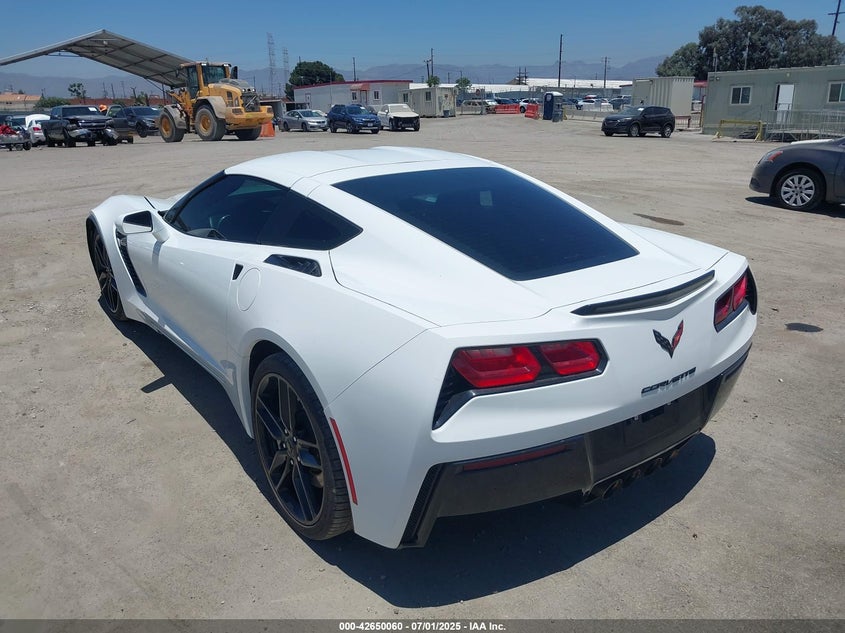2019 Chevrolet Corvette Stingray VIN 1G1YB2D75K5100805 COPART salvage auction — Right Side, Salvage (California), sold $18,550 on 2025-07-09 (photo 3)