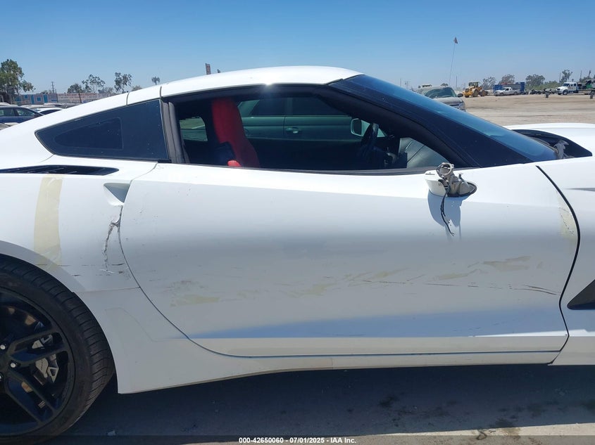 2019 Chevrolet Corvette Stingray VIN 1G1YB2D75K5100805 COPART salvage auction — Right Side, Salvage (California), sold $18,550 on 2025-07-09 (photo 6)