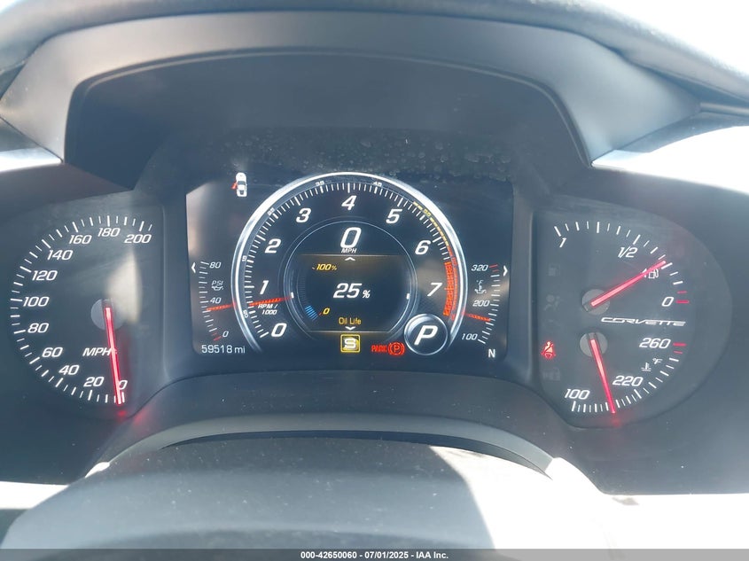 2019 Chevrolet Corvette Stingray VIN 1G1YB2D75K5100805 COPART salvage auction — Right Side, Salvage (California), sold $18,550 on 2025-07-09 (photo 7)