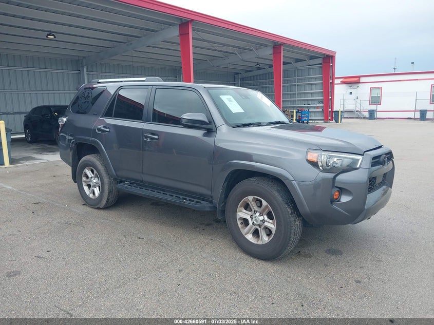 2023 Toyota 4runner VIN JTEMU5JR0P6096392 IAAI salvage auction — LEFT SIDE, Rebuildable (Florida), sold $17,000 on 2026-07-09 (photo 1)