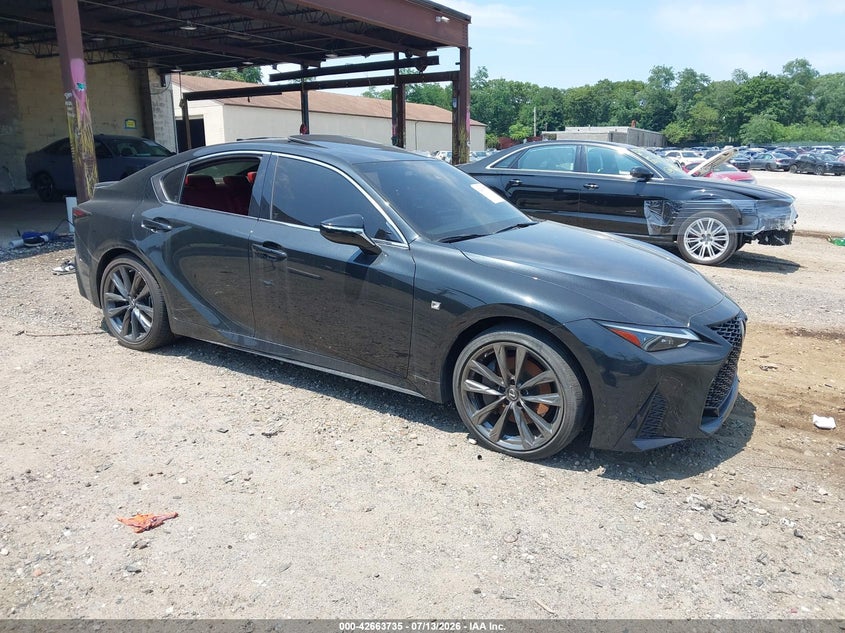2022 Lexus Is VIN JTHGZ1E21N5026376 IAAI salvage auction — THEFT, Salvage (New Jersey), sold $19,000 on 2026-07-16 (photo 1)