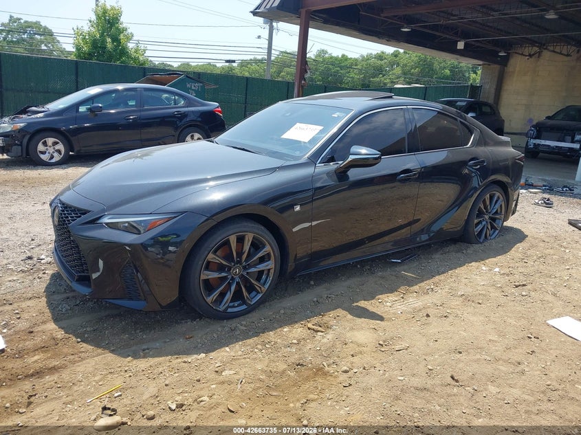 2022 Lexus Is VIN JTHGZ1E21N5026376 IAAI salvage auction — THEFT, Salvage (New Jersey), sold $19,000 on 2026-07-16 (photo 2)
