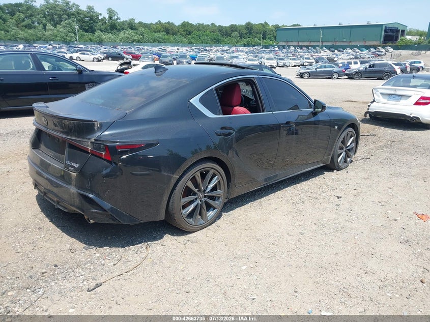 2022 Lexus Is VIN JTHGZ1E21N5026376 IAAI salvage auction — THEFT, Salvage (New Jersey), sold $19,000 on 2026-07-16 (photo 4)