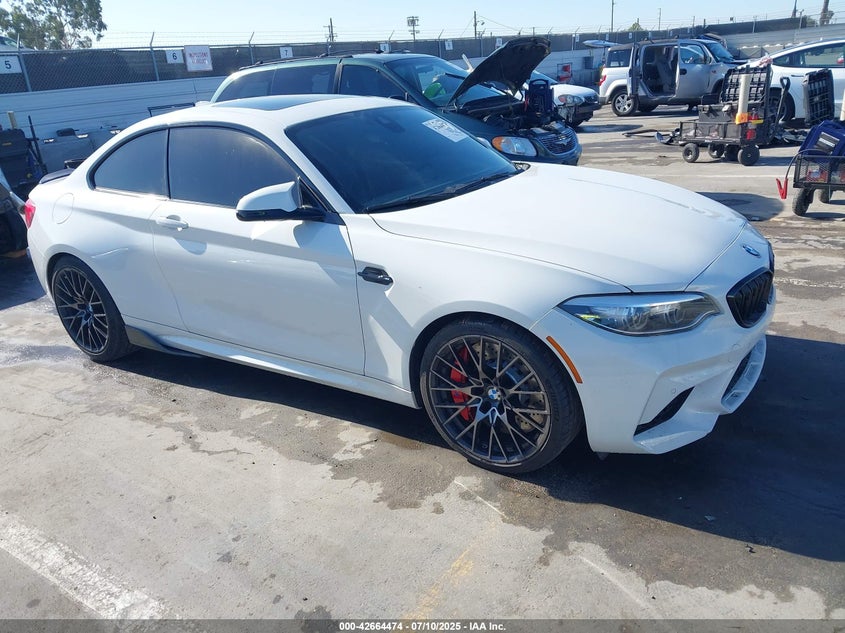 2019 BMW M2 VIN WBS2U7C54K7D01860 IAAI salvage auction — Front End, Clear (Arizona), sold $17,900 on 2026-02-20 (photo 1)