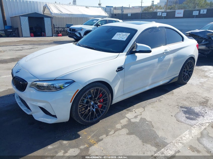 2019 BMW M2 VIN WBS2U7C54K7D01860 IAAI salvage auction — Front End, Clear (Arizona), sold $17,900 on 2026-02-20 (photo 2)