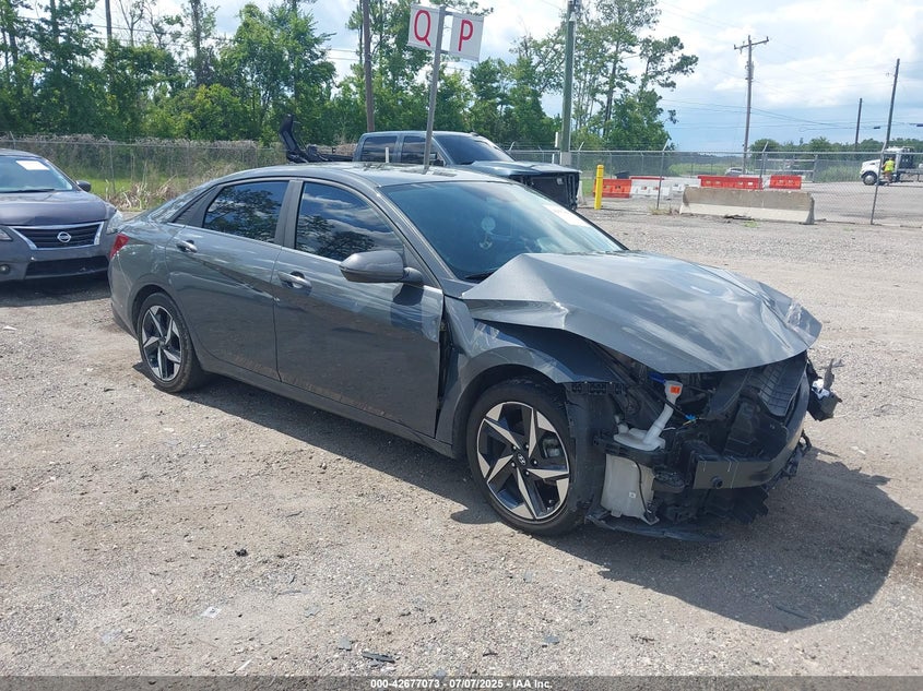 2023 Hyundai Elantra hybrid VIN KMHLN4AJ4PU081936 IAAI salvage auction — FRONT END, Clear (Missouri), sold $3,600 on 2026-07-07 (photo 1)