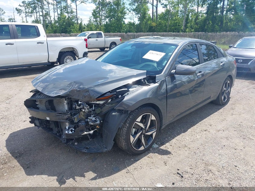 2023 Hyundai Elantra hybrid VIN KMHLN4AJ4PU081936 IAAI salvage auction — FRONT END, Clear (Missouri), sold $3,600 on 2026-07-07 (photo 2)