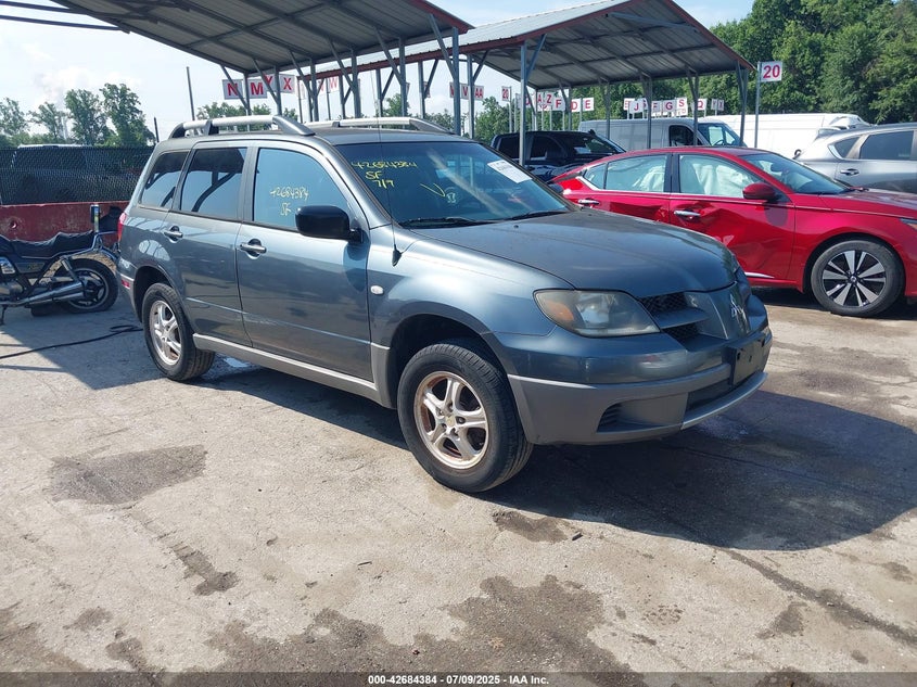 2003 Mitsubishi Outlander VIN JA4LX31G93U112695 IAAI salvage auction — FRONT END, Salvage - Greater Than 75% (Maryland), sold $400 on 2026-07-16 (photo 1)