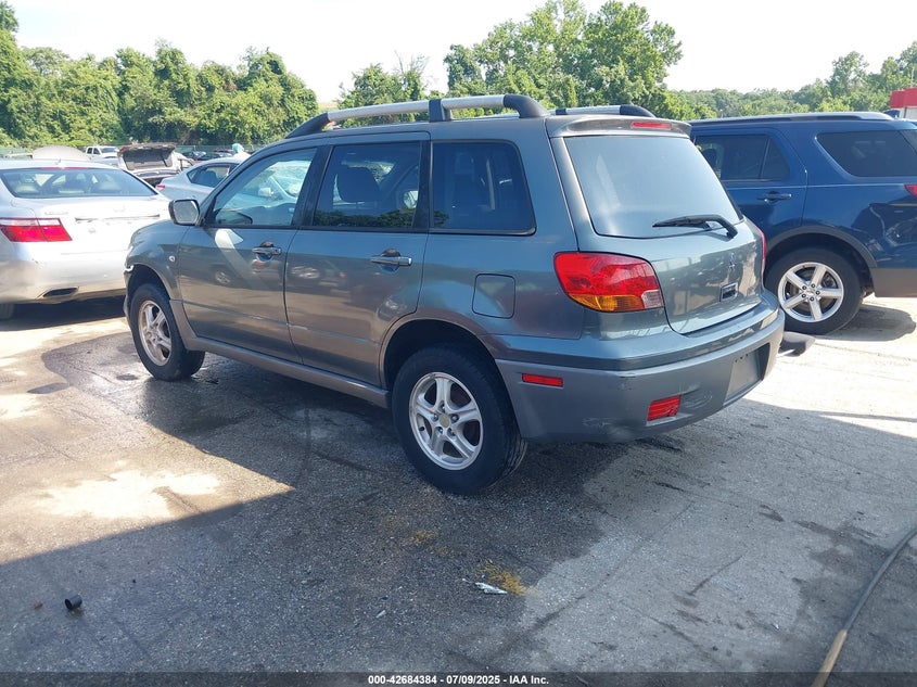 2003 Mitsubishi Outlander VIN JA4LX31G93U112695 IAAI salvage auction — FRONT END, Salvage - Greater Than 75% (Maryland), sold $400 on 2026-07-16 (photo 3)