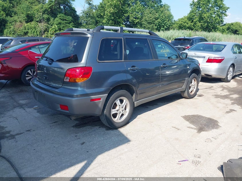 2003 Mitsubishi Outlander VIN JA4LX31G93U112695 IAAI salvage auction — FRONT END, Salvage - Greater Than 75% (Maryland), sold $400 on 2026-07-16 (photo 4)