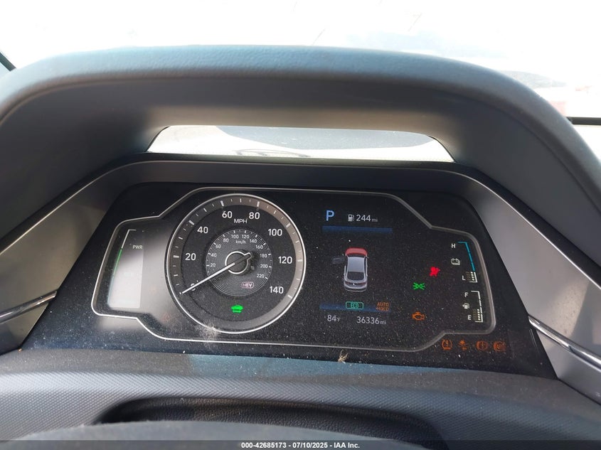 2021 Hyundai Ioniq plug-in hybrid VIN KMHC65LD9MU261564 IAAI salvage auction — RIGHT SIDE, Salvage (Ohio), sold $3,175 on 2026-07-07 (photo 7)