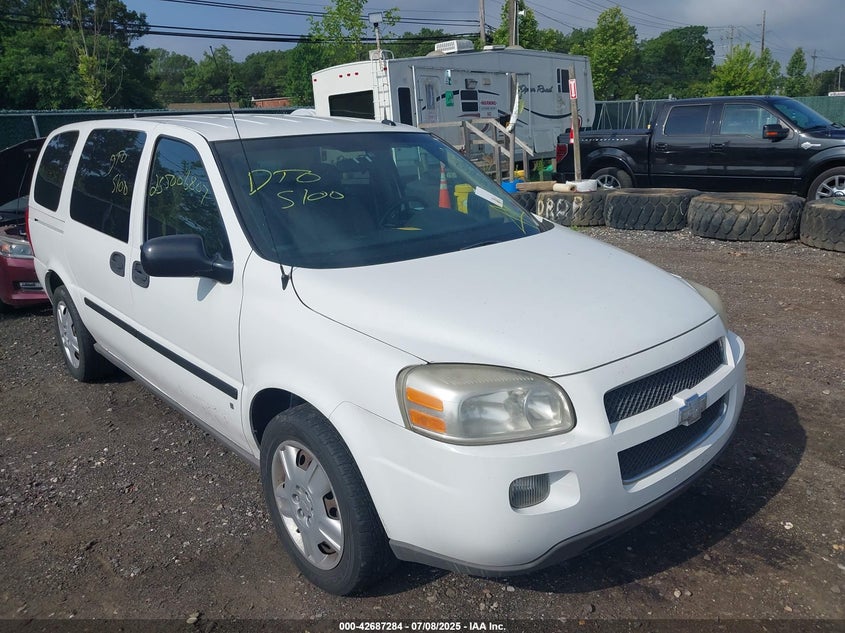 2008 Chevrolet Uplander VIN 1GNDV23W78D154408 IAAI salvage auction — UNKNOWN, Bill Of Sale (New York), sold $425 on 2026-07-07 (photo 1)